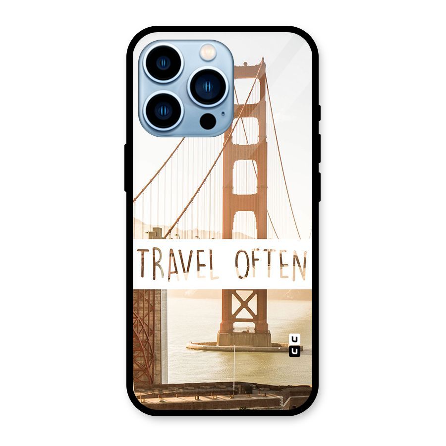 Travel Often Glass Back Case for iPhone 13 Pro