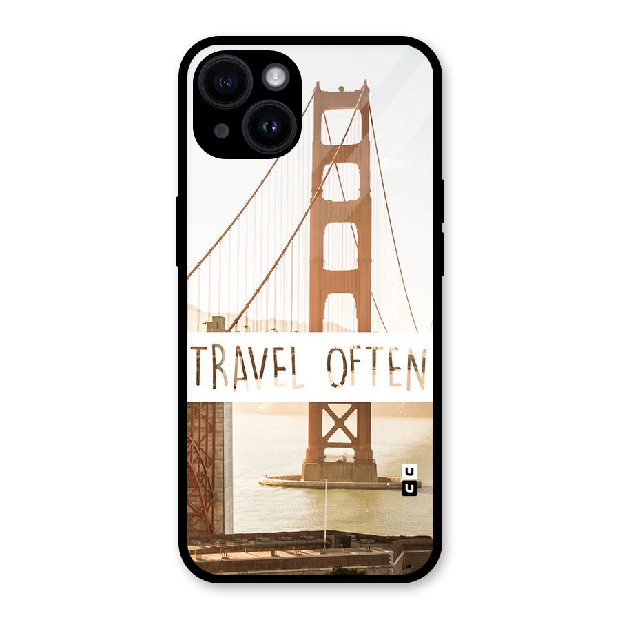 Travel Often Glass Back Case for iPhone 14