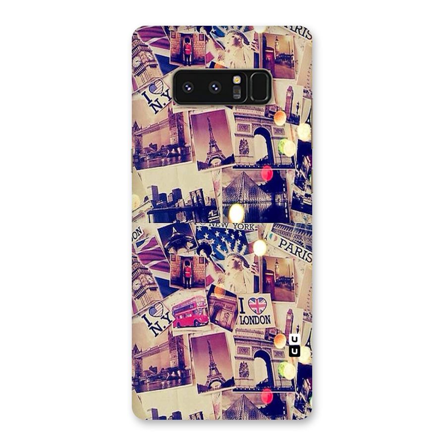 Travel Pictures Back Case for Galaxy Note 8