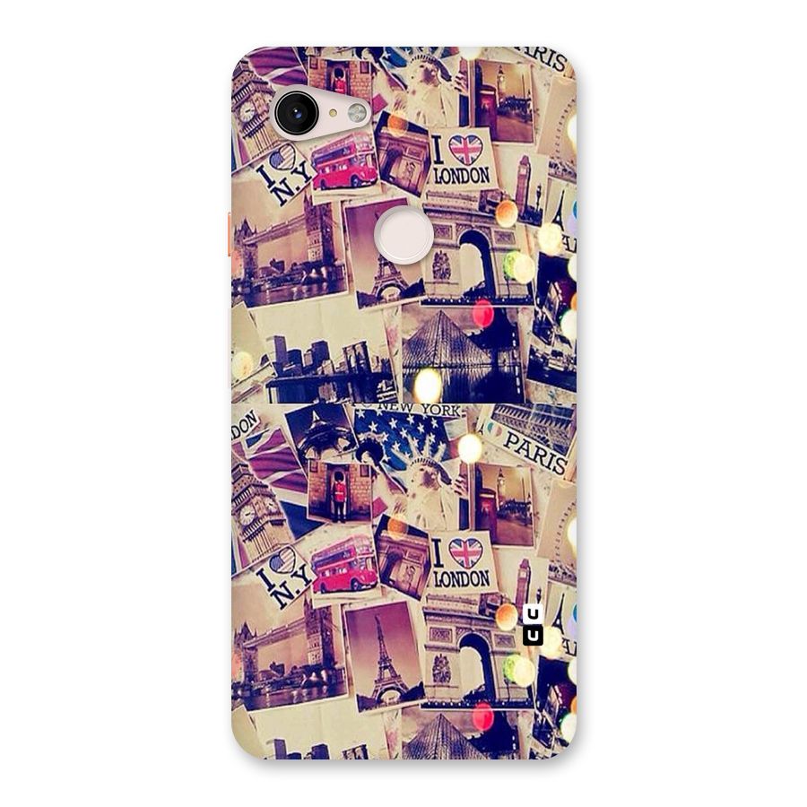 Travel Pictures Back Case for Google Pixel 3 XL