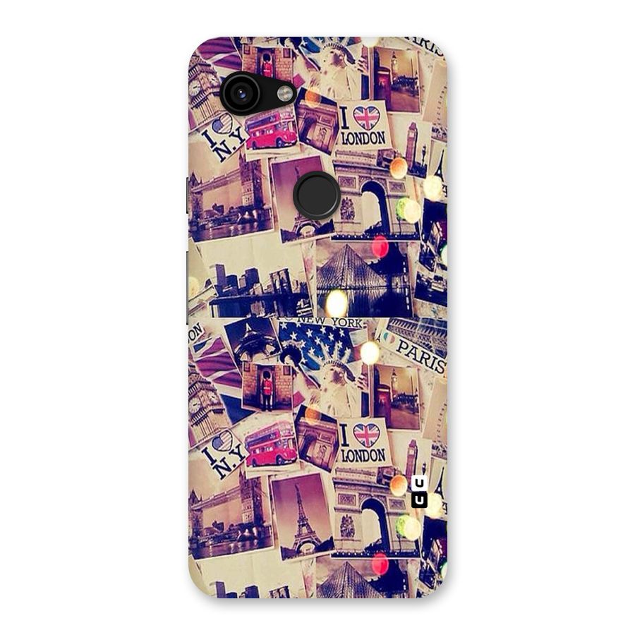 Travel Pictures Back Case for Google Pixel 3a