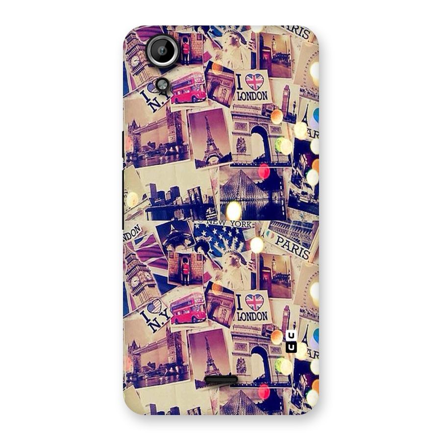 Travel Pictures Back Case for Micromax Canvas Selfie Lens Q345