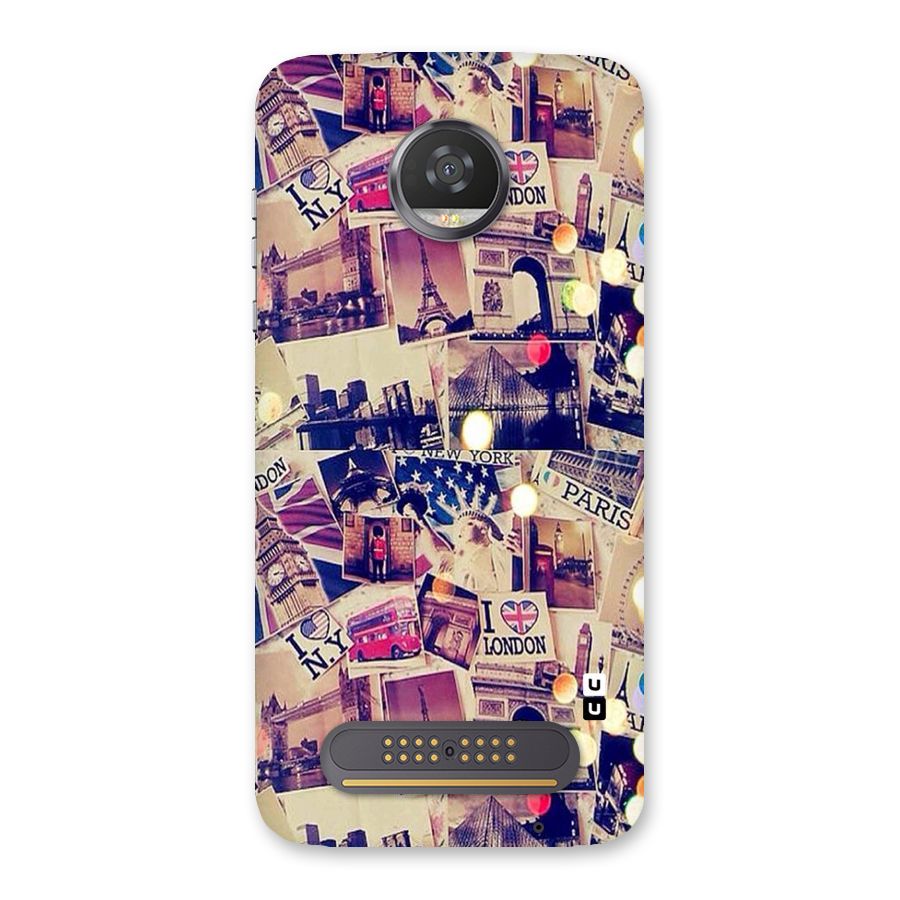 Travel Pictures Back Case for Moto Z2 Play