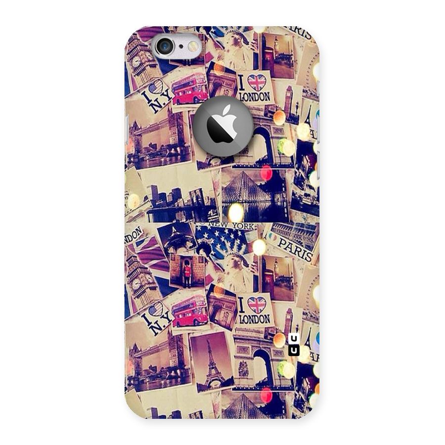 Travel Pictures Back Case for iPhone 6 Logo Cut
