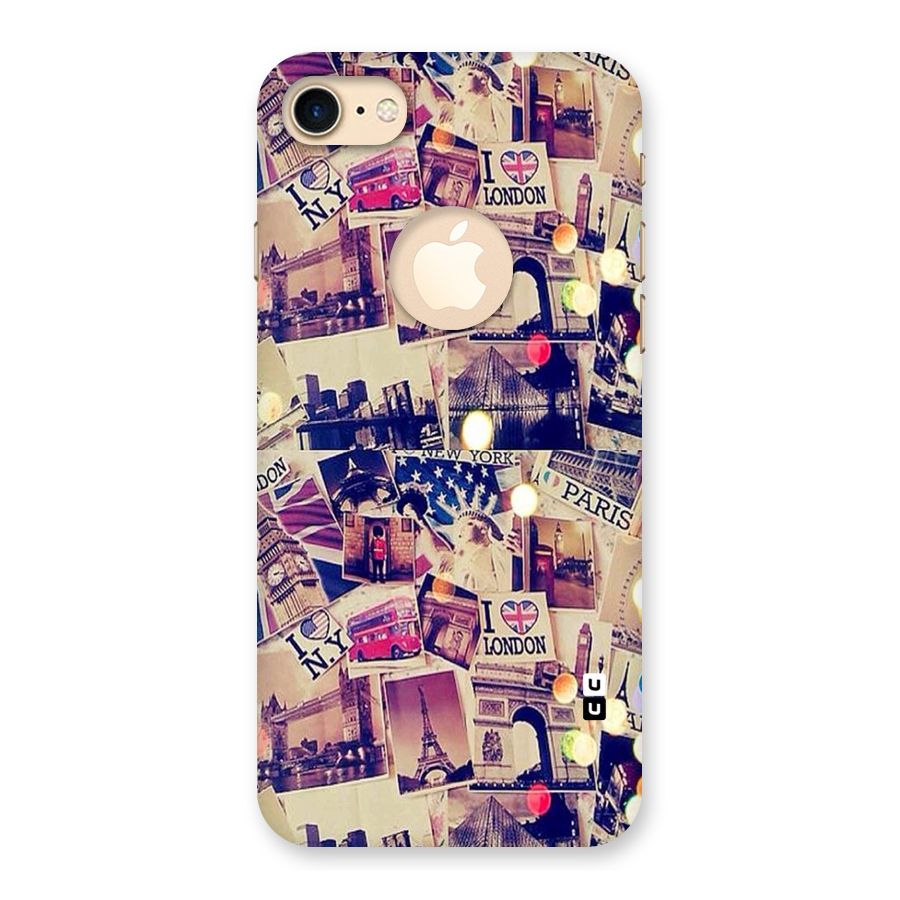 Travel Pictures Back Case for iPhone 7 Logo Cut