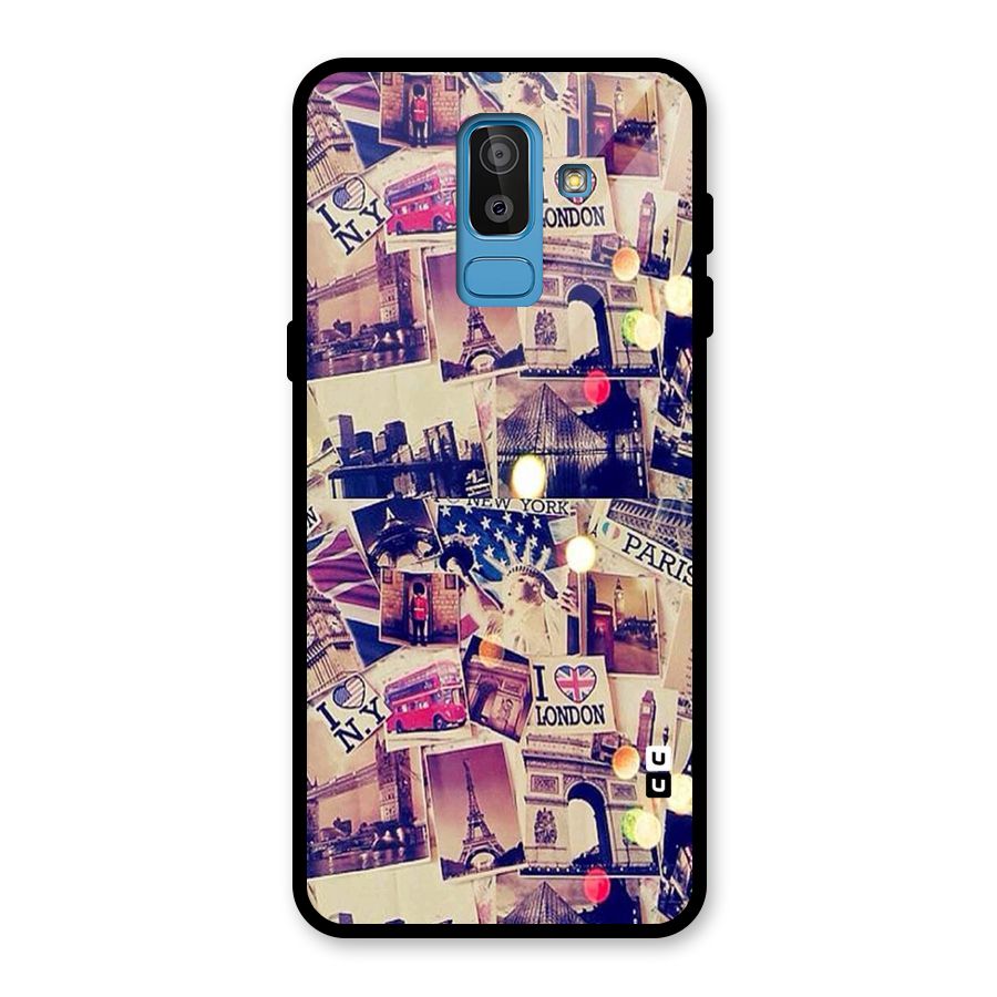 Travel Pictures Glass Back Case for Galaxy J8