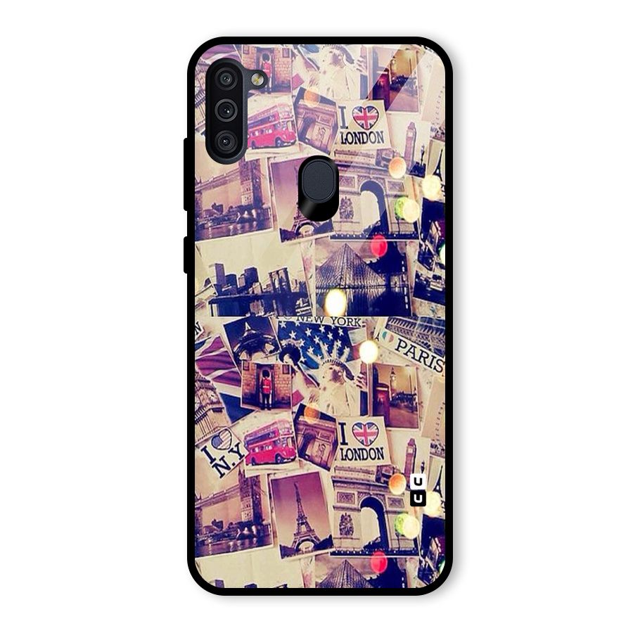 Travel Pictures Glass Back Case for Galaxy M11
