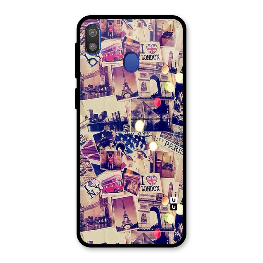 Travel Pictures Glass Back Case for Galaxy M20
