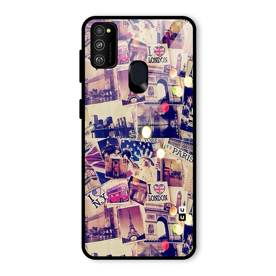 Travel Pictures Glass Back Case for Galaxy M30s
