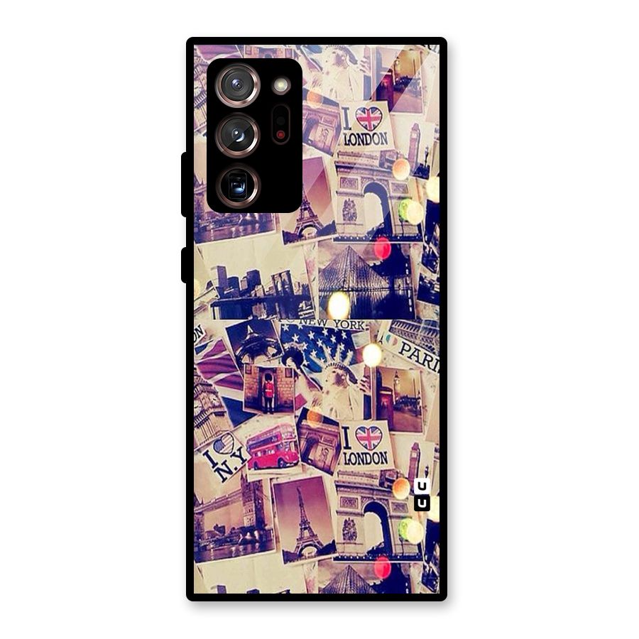 Travel Pictures Glass Back Case for Galaxy Note 20 Ultra