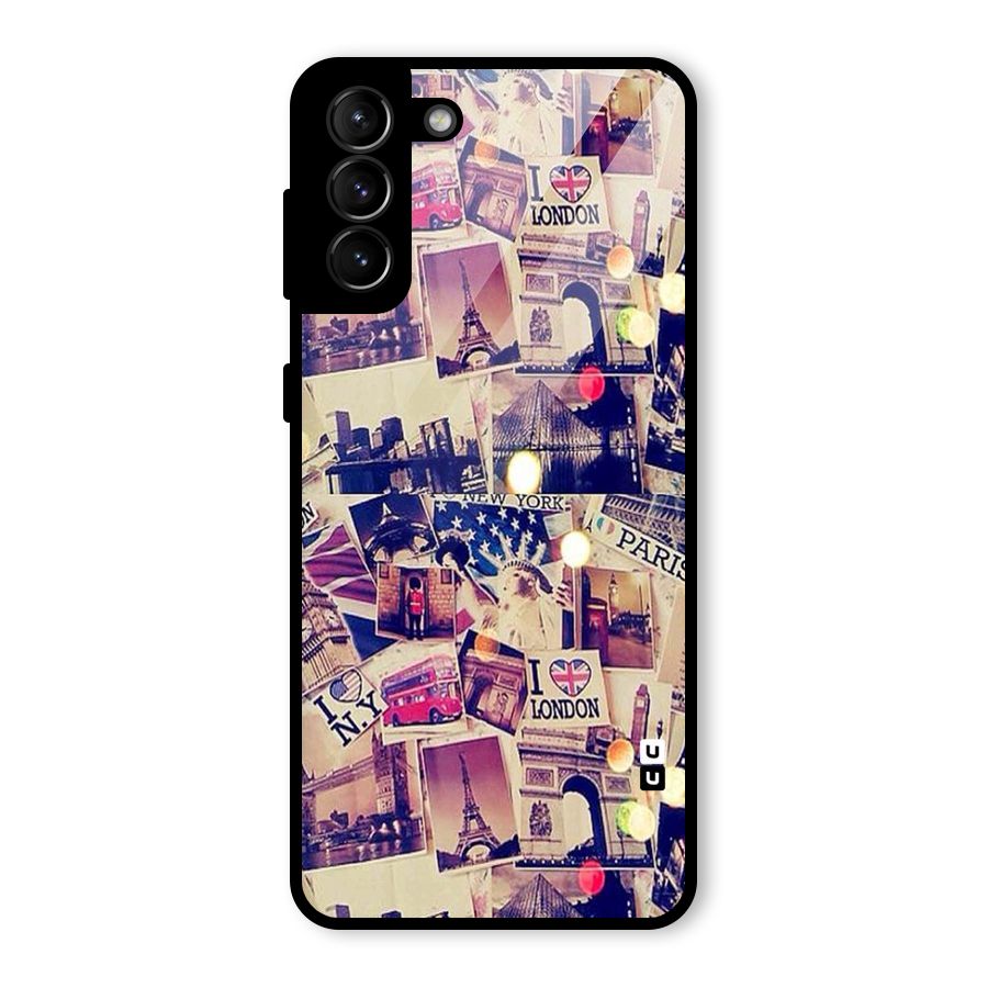 Travel Pictures Glass Back Case for Galaxy S21 Plus