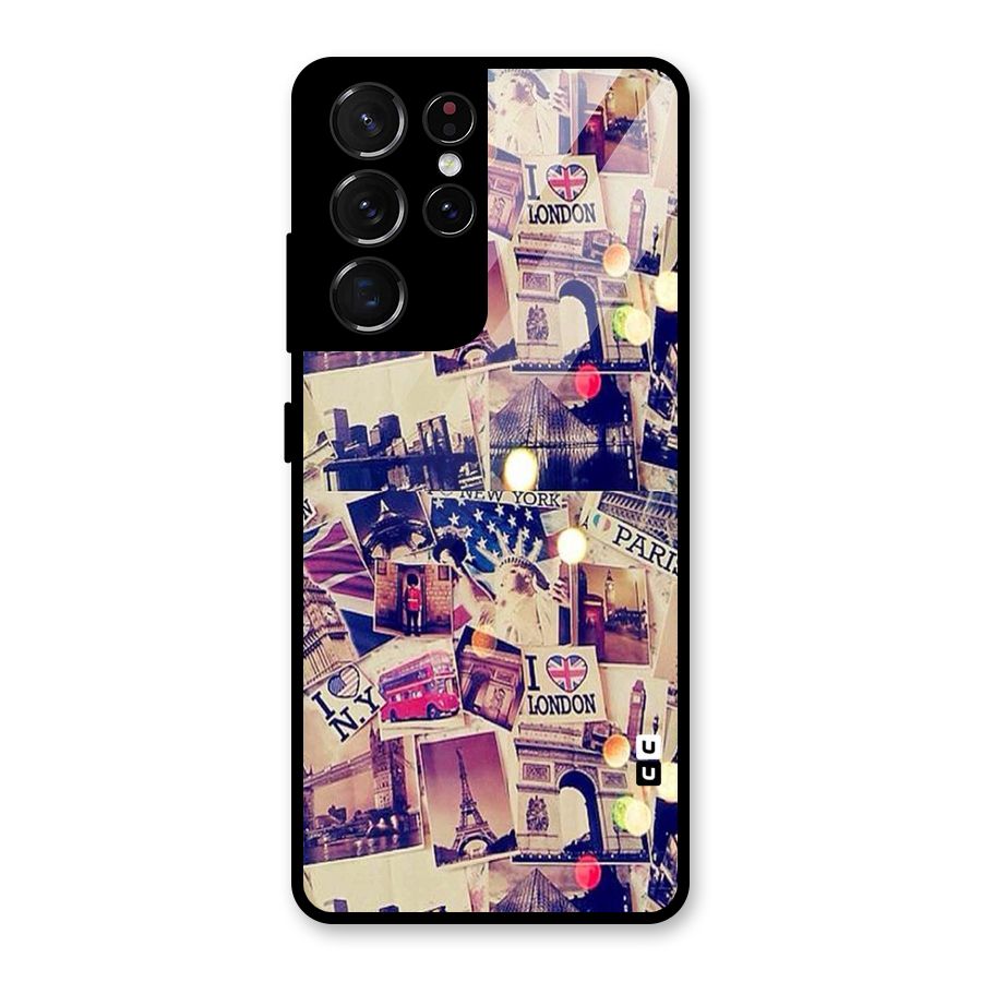 Travel Pictures Glass Back Case for Galaxy S21 Ultra 5G