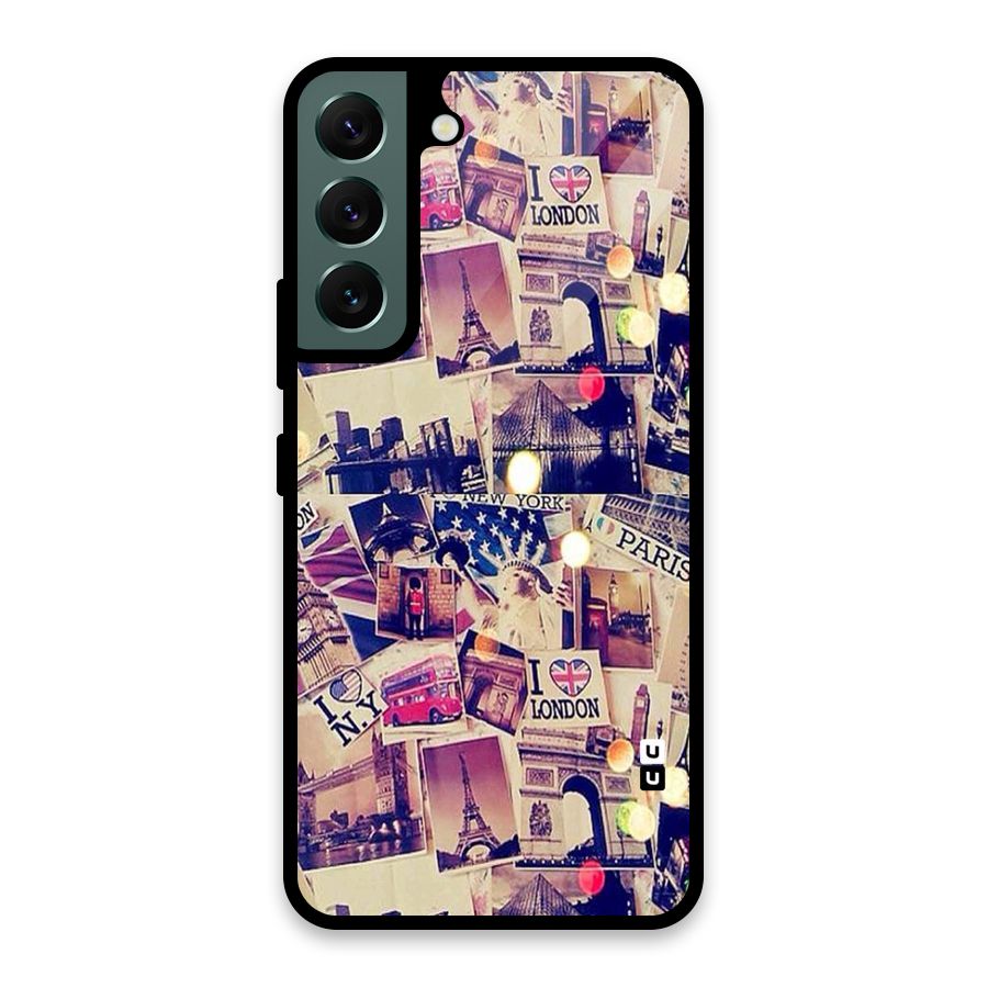 Travel Pictures Glass Back Case for Galaxy S22 5G