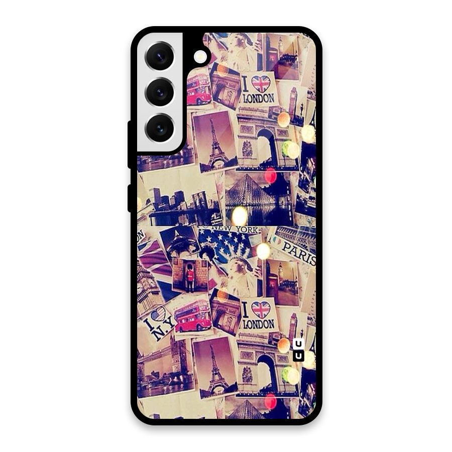 Travel Pictures Glass Back Case for Galaxy S22 Plus 5G