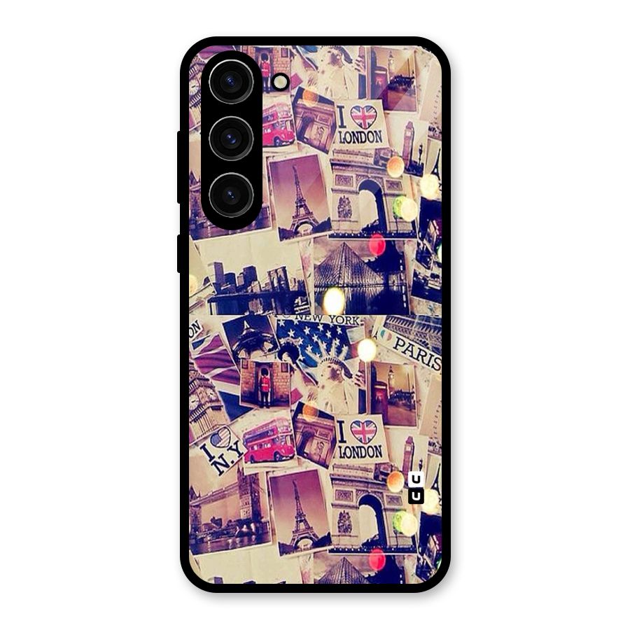 Travel Pictures Glass Back Case for Galaxy S23 Plus