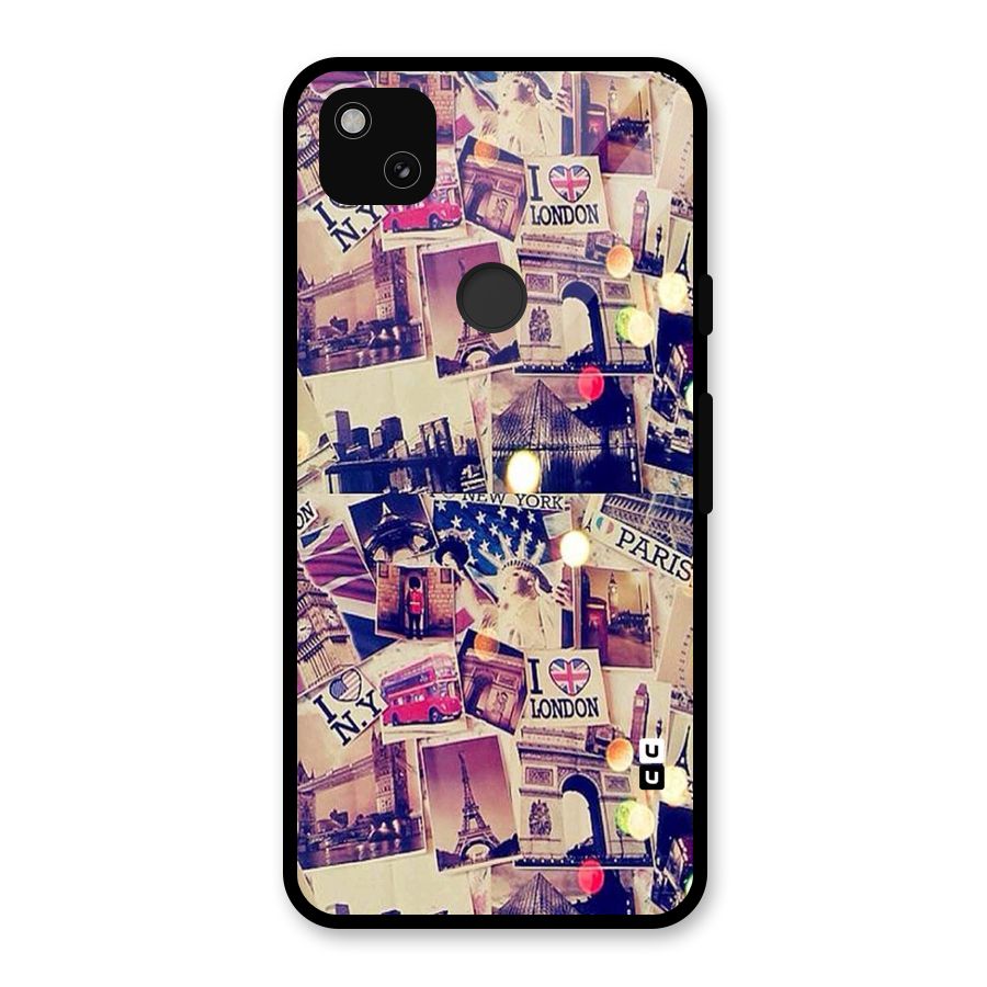 Travel Pictures Glass Back Case for Google Pixel 4a