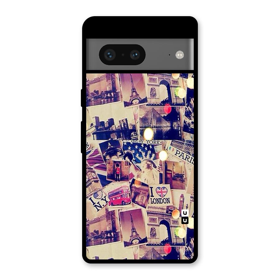 Travel Pictures Glass Back Case for Google Pixel 7