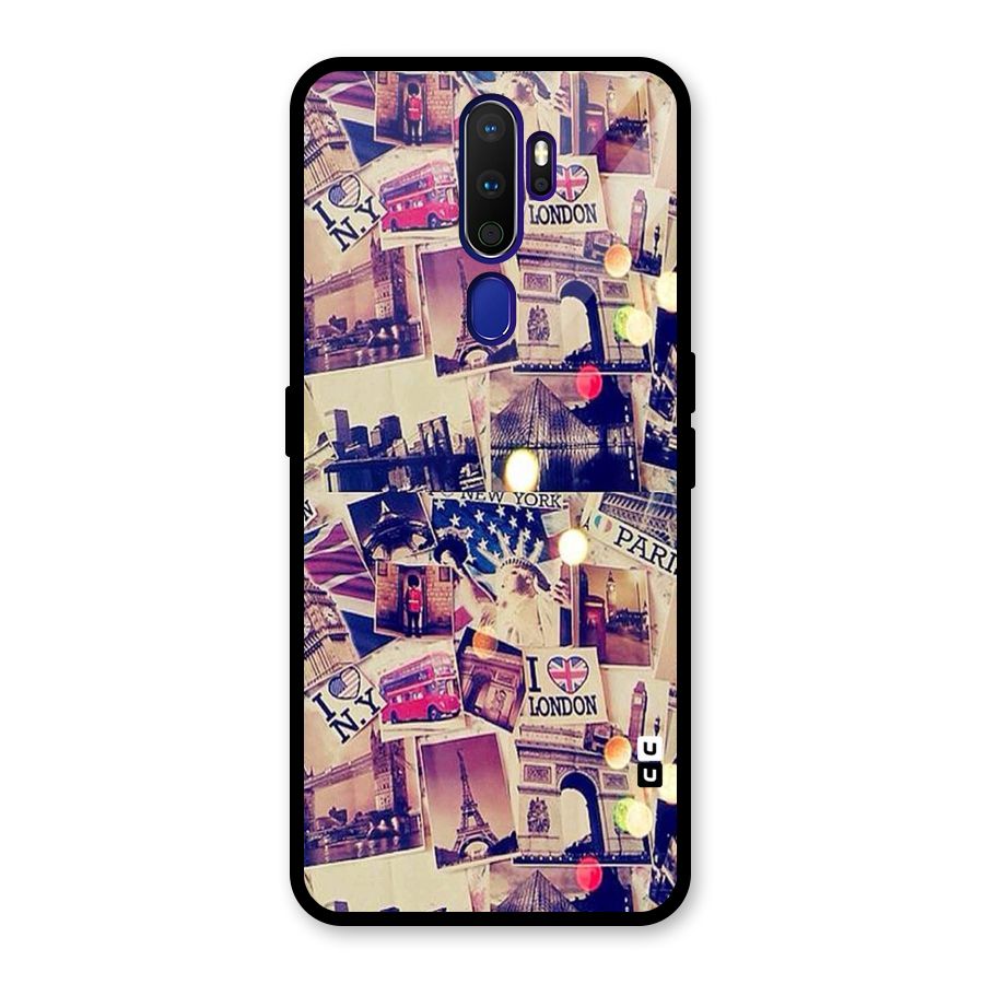 Travel Pictures Glass Back Case for Oppo A9 (2020)