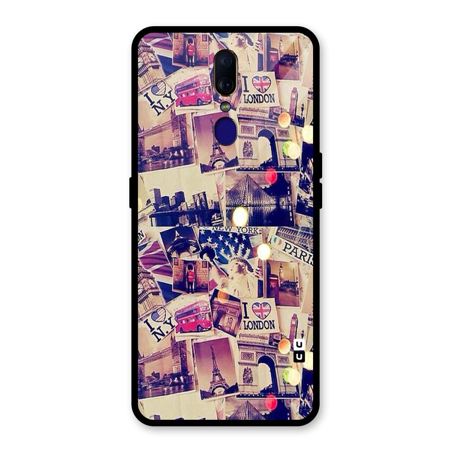 Travel Pictures Glass Back Case for Oppo F11