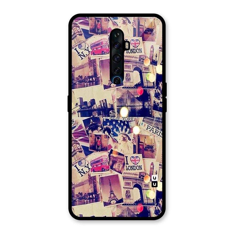 Travel Pictures Glass Back Case for Oppo Reno2 F