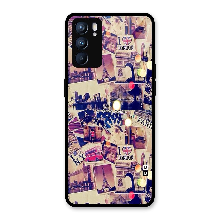 Travel Pictures Glass Back Case for Oppo Reno6 5G