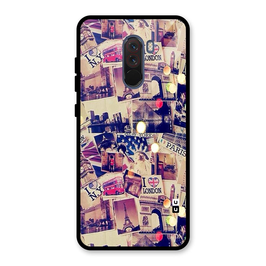Travel Pictures Glass Back Case for Poco F1