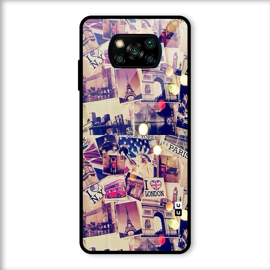 Travel Pictures Glass Back Case for Poco X3
