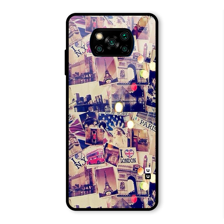 Travel Pictures Glass Back Case for Poco X3 Pro