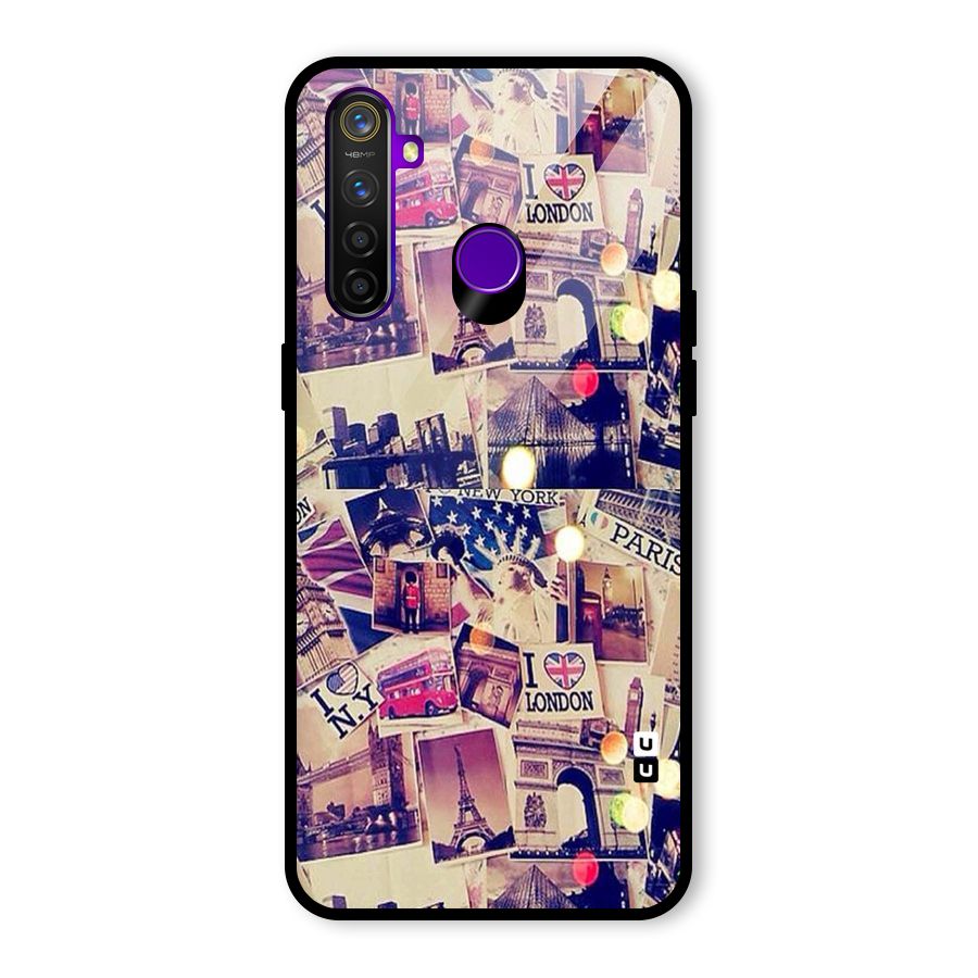 Travel Pictures Glass Back Case for Realme 5 Pro