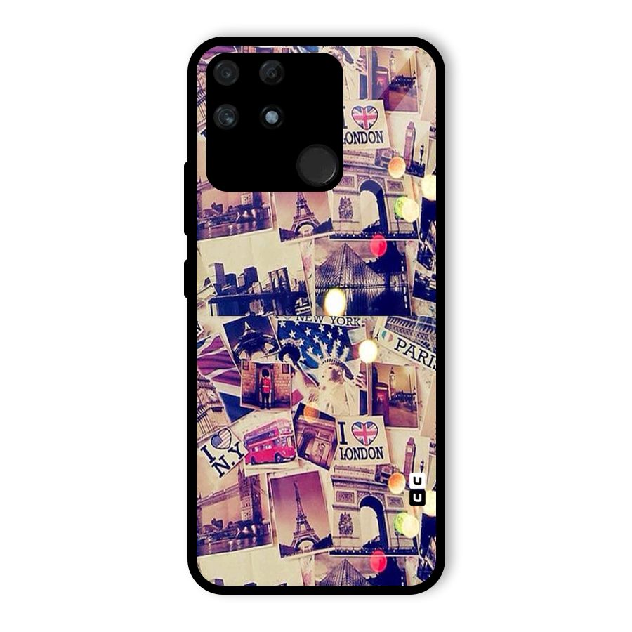 Travel Pictures Glass Back Case for Realme Narzo 50A