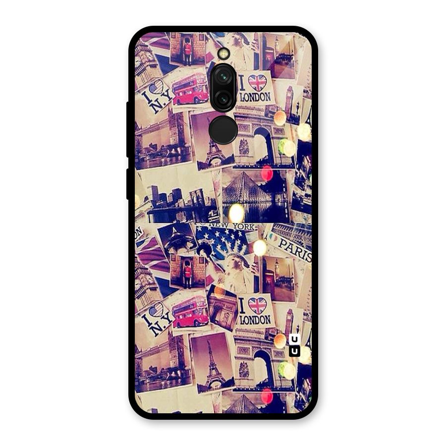 Travel Pictures Glass Back Case for Redmi 8