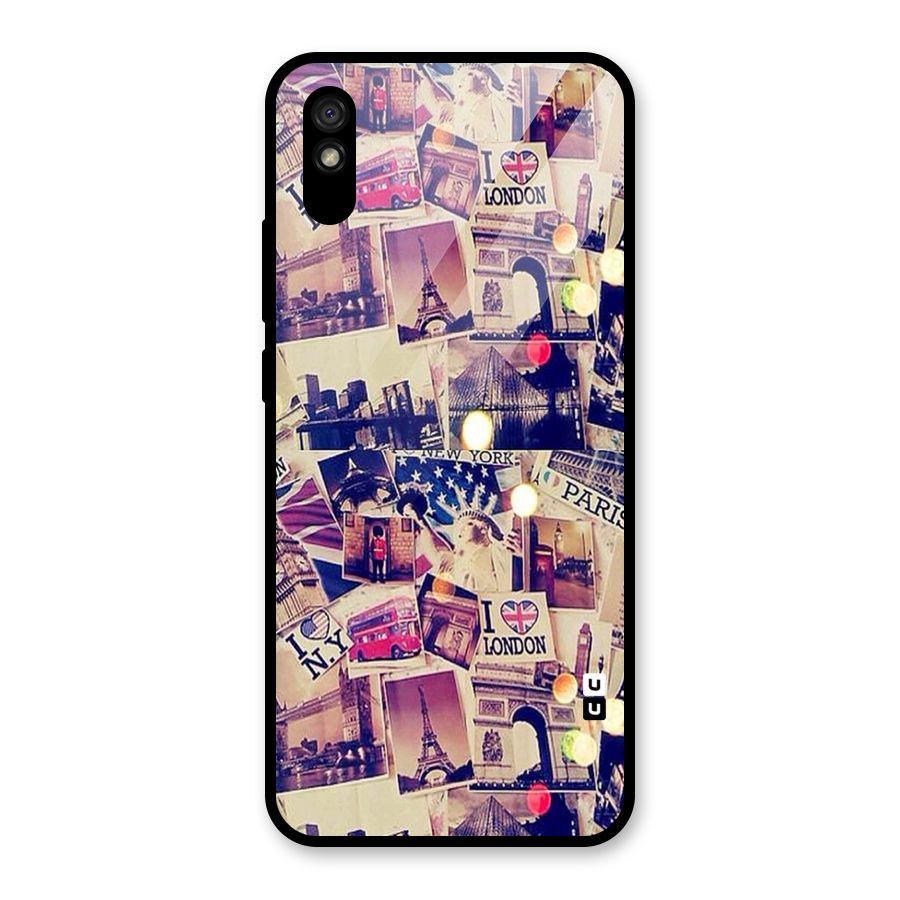 Travel Pictures Glass Back Case for Redmi 9A