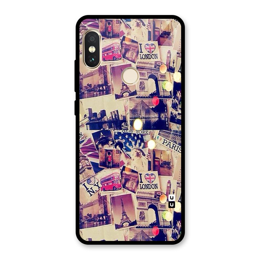 Travel Pictures Glass Back Case for Redmi Note 5 Pro