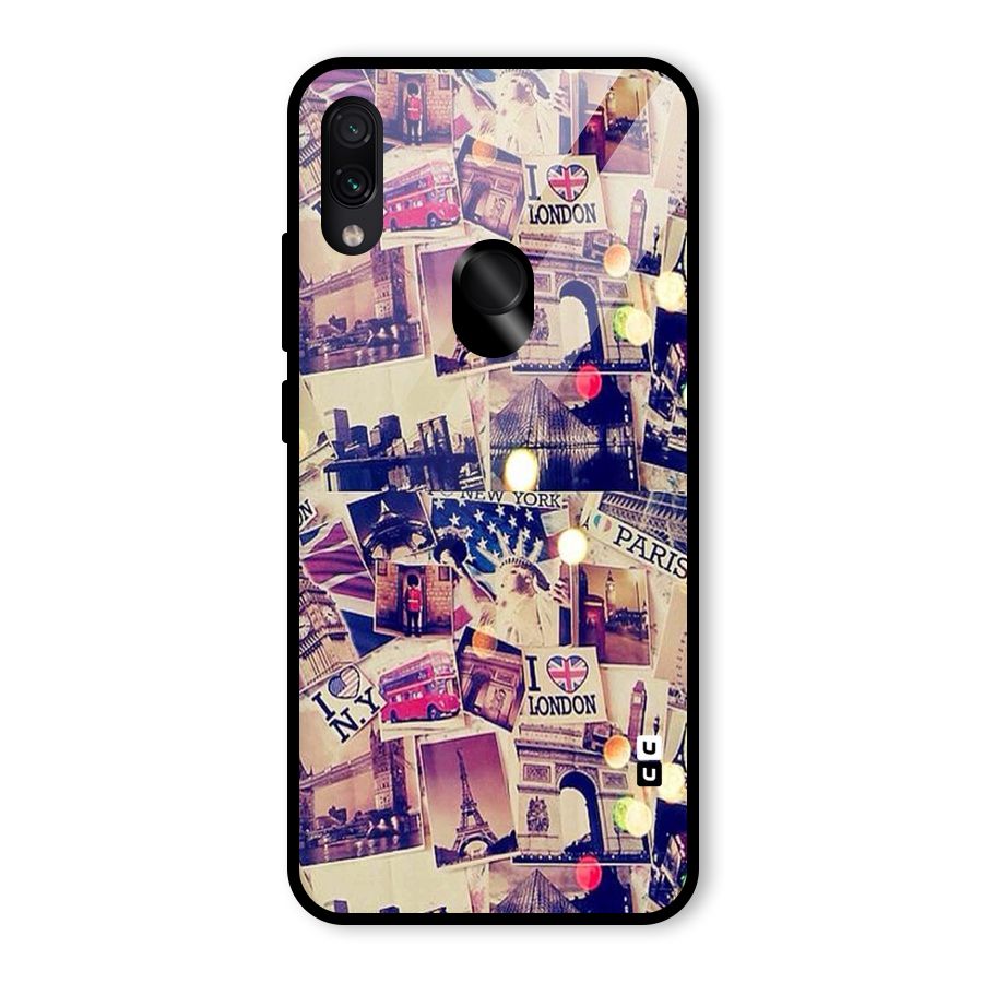 Travel Pictures Glass Back Case for Redmi Note 7 Pro