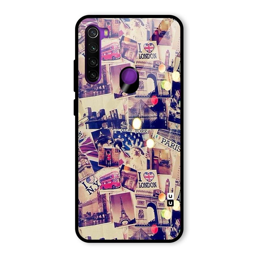 Travel Pictures Glass Back Case for Redmi Note 8
