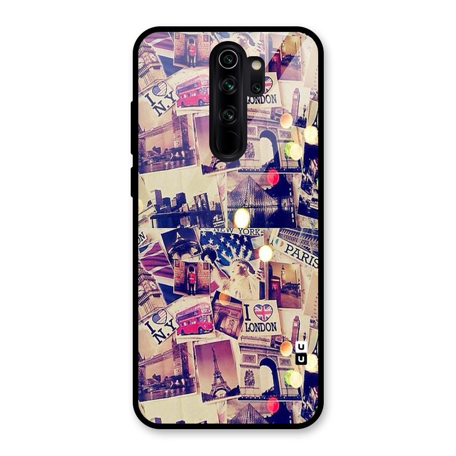 Travel Pictures Glass Back Case for Redmi Note 8 Pro
