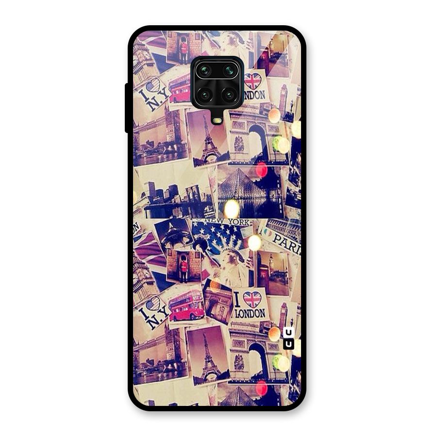 Travel Pictures Glass Back Case for Redmi Note 9 Pro