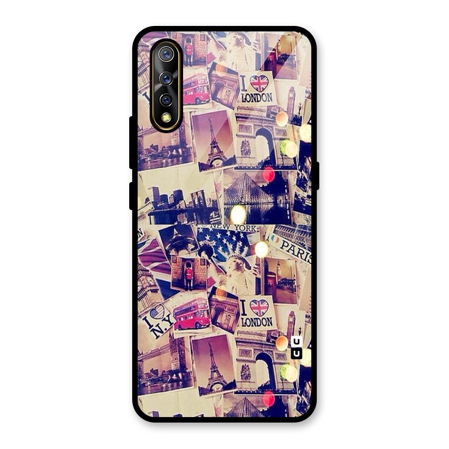Travel Pictures Glass Back Case for Vivo S1
