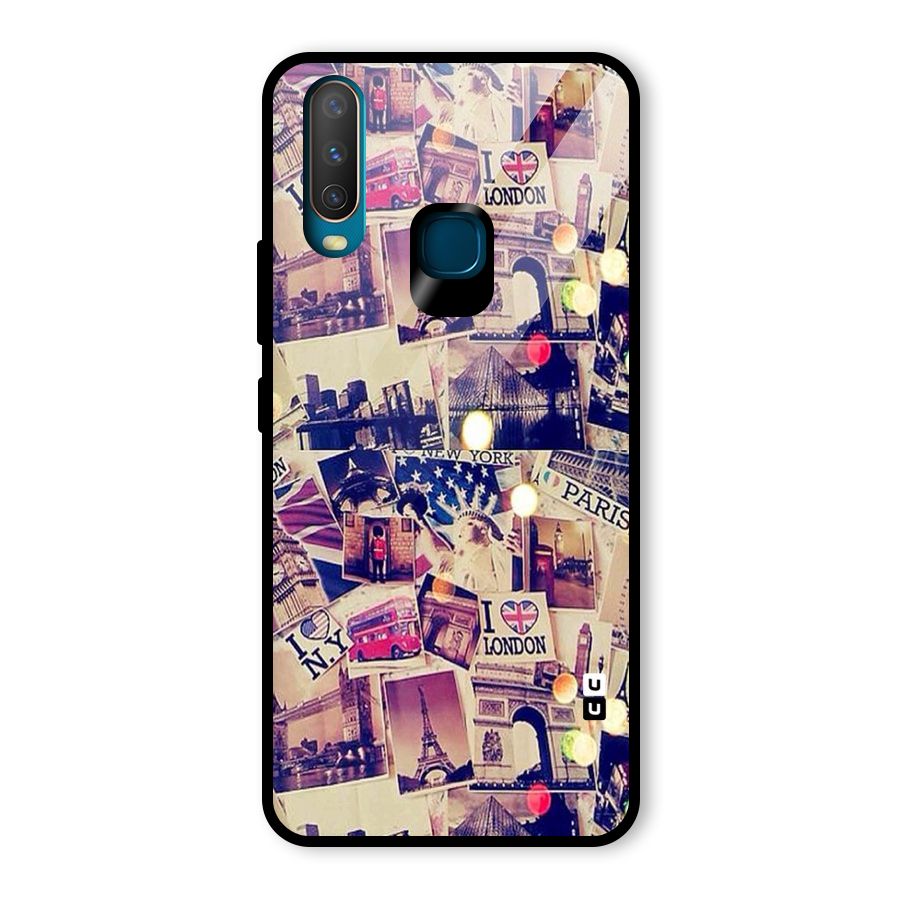 Travel Pictures Glass Back Case for Vivo U10