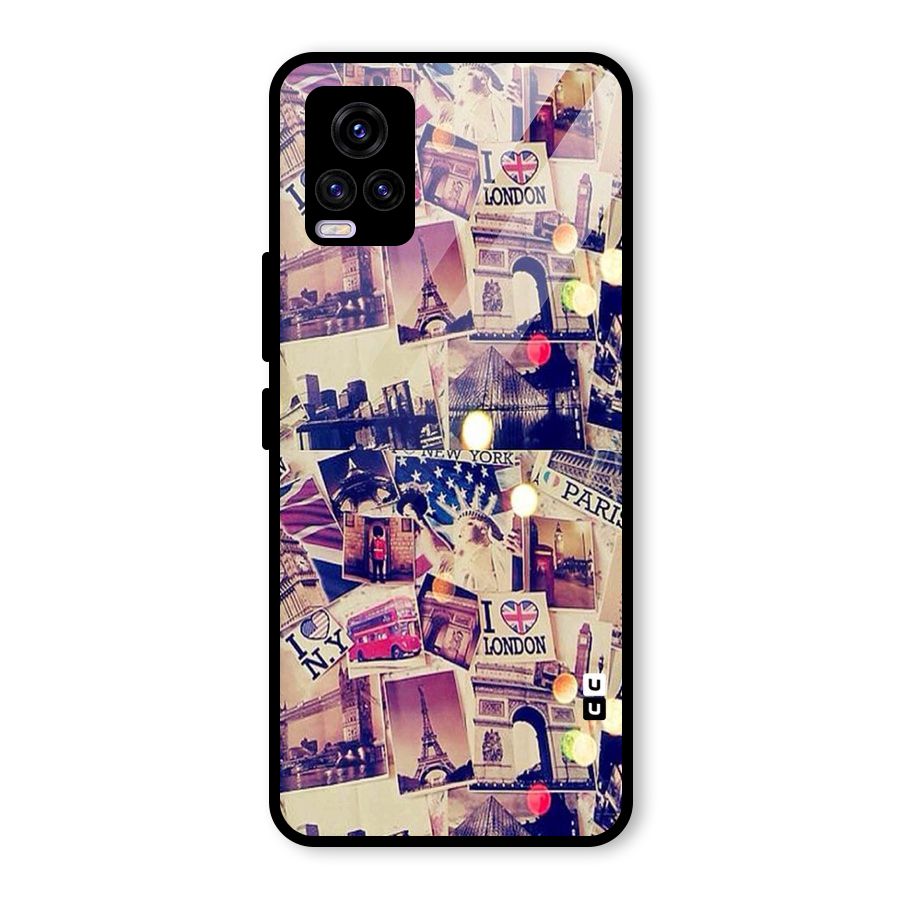 Travel Pictures Glass Back Case for Vivo V20