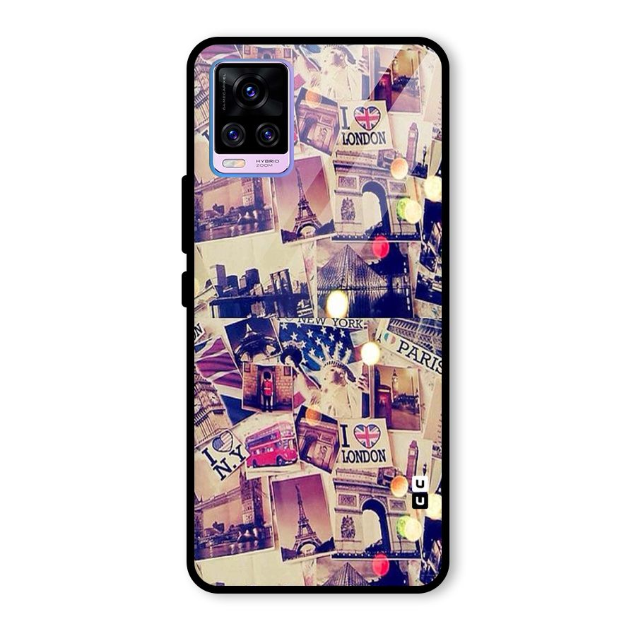 Travel Pictures Glass Back Case for Vivo V20 Pro