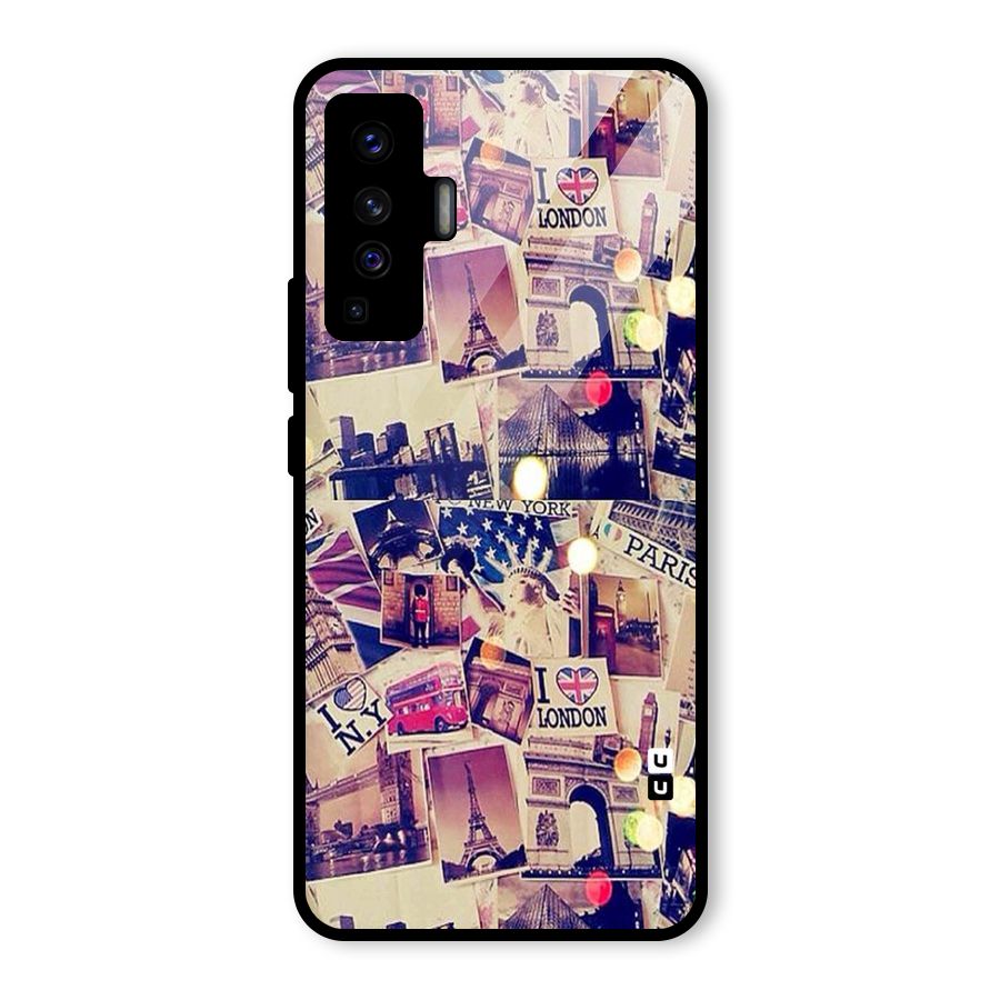 Travel Pictures Glass Back Case for Vivo X50