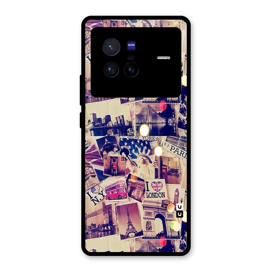 Travel Pictures Glass Back Case for Vivo X80