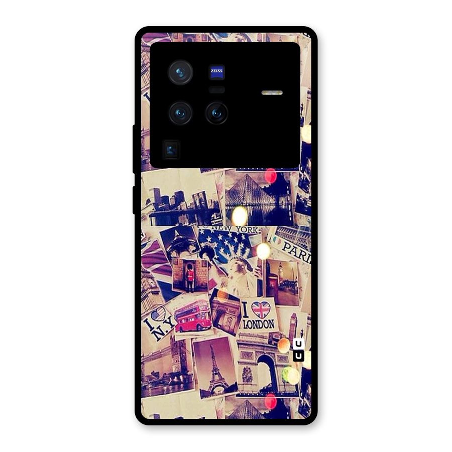 Travel Pictures Glass Back Case for Vivo X80 Pro