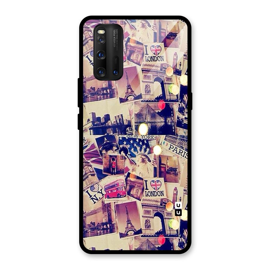 Travel Pictures Glass Back Case for Vivo iQOO 3