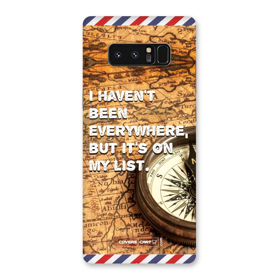 Travel Quote Back Case for Galaxy Note 8