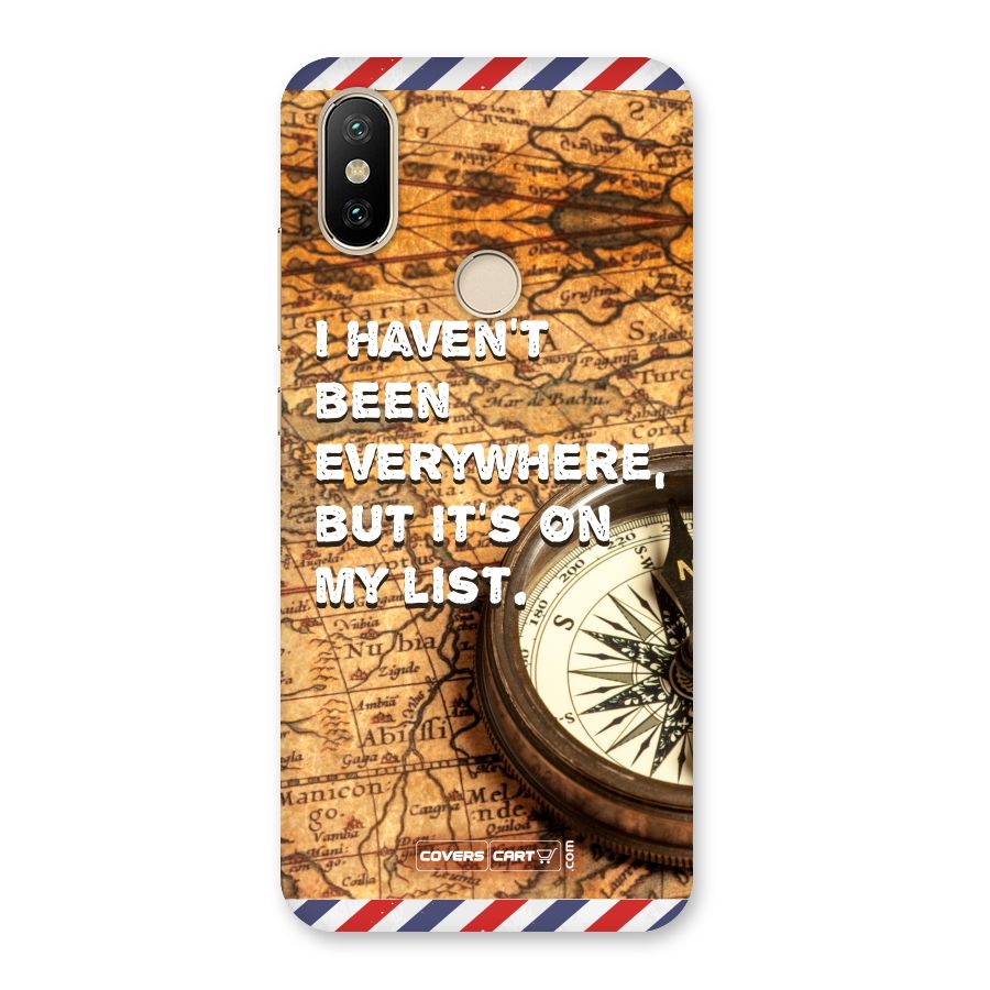 Travel Quote Back Case for Mi A2