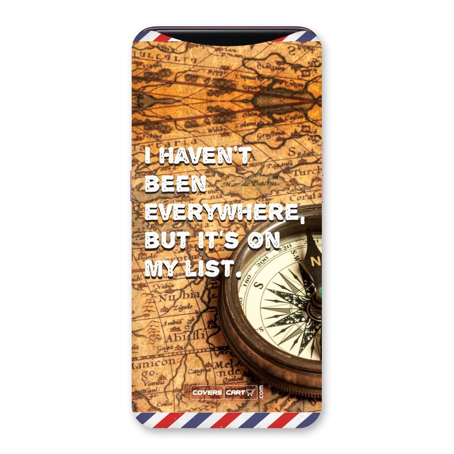 Travel Quote Back Case for Oppo Find X