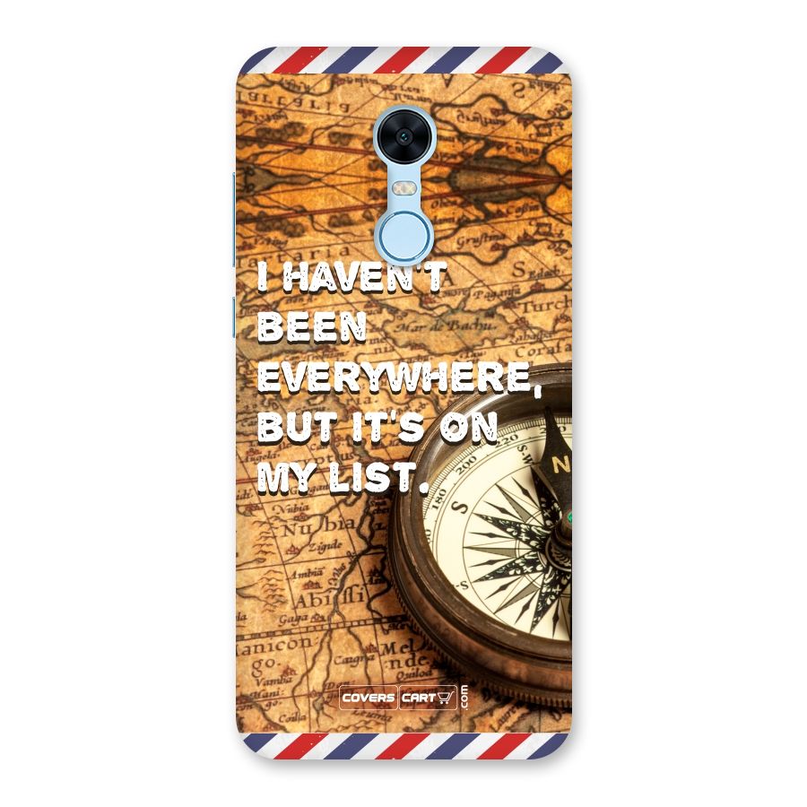 Travel Quote Back Case for Redmi Note 5