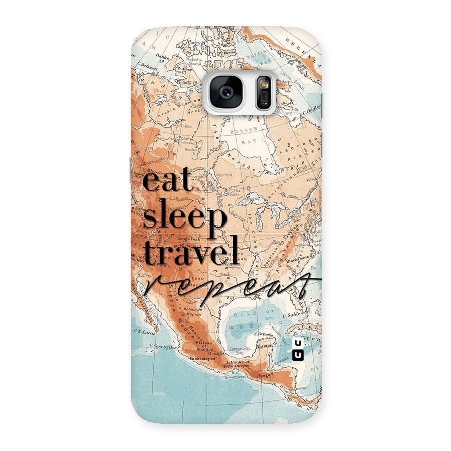 Travel Repeat Back Case for Galaxy S7 Edge